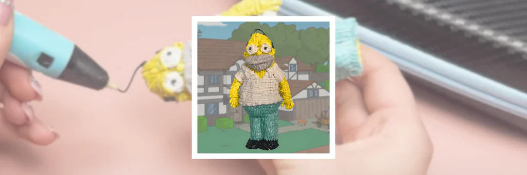 Create Homer Simpson with the 3D Pen! 🎨💛