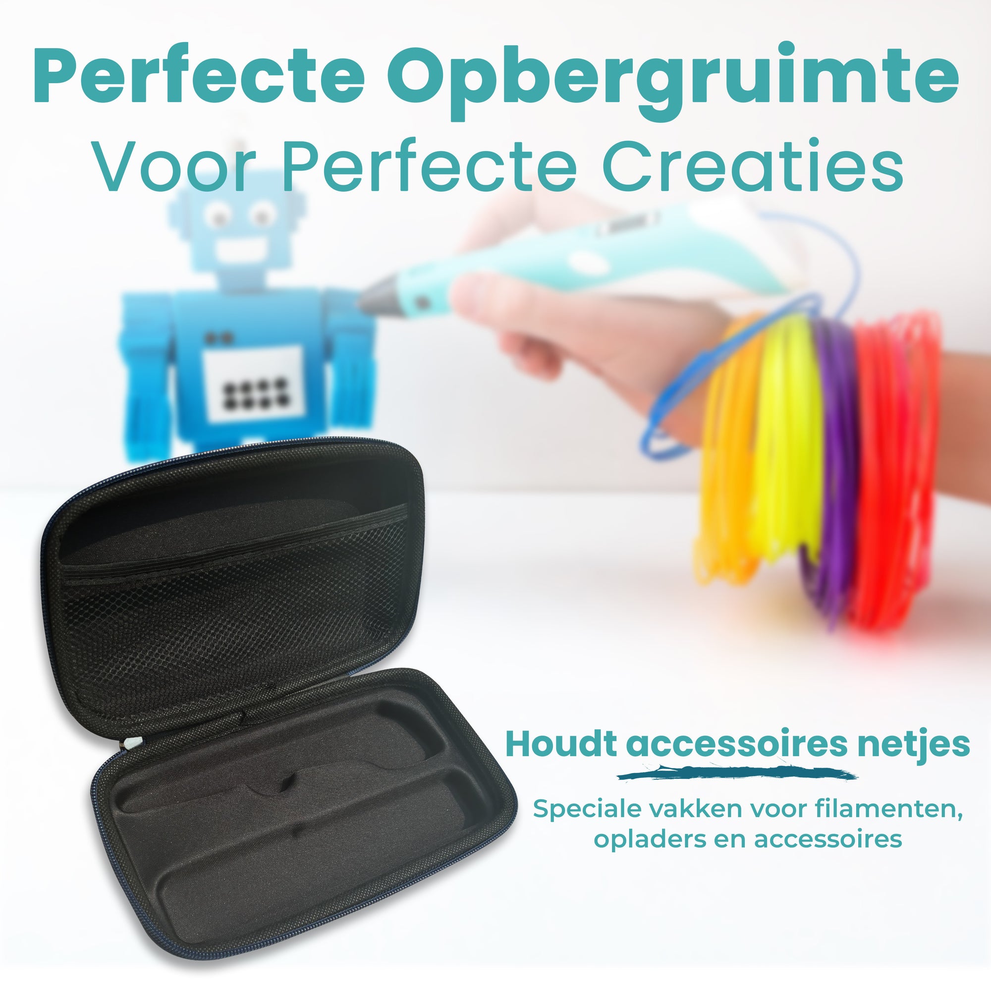 3D Pen Opbevaring Etui - Sort