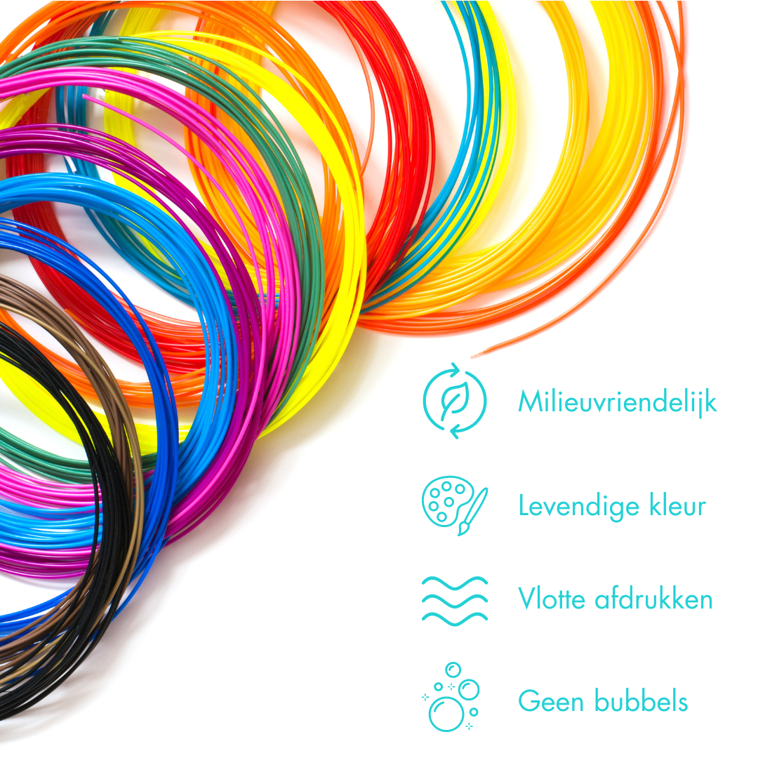 Filament Navulling - 100m - 10 Kleuren