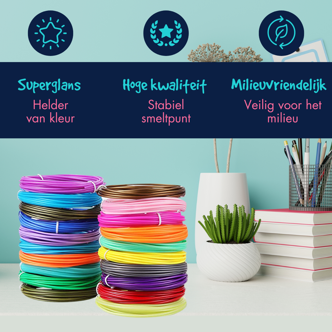 Filament Navulling - 100m - 10 Kleuren
